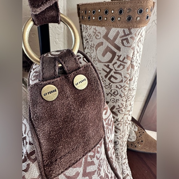 SOLD!! 🏆GIANFRANCO FERRE VINTAGE Excellent Used Condition Boots & Bag BUNDLE! 🔥 - Picture 16 of 16